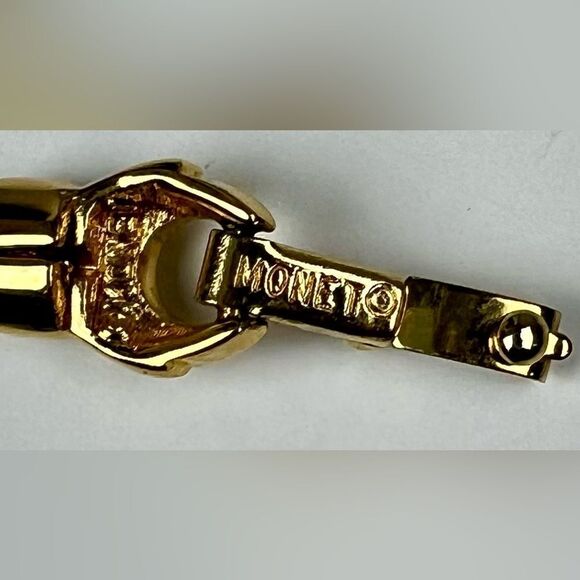 Vintage Monet Braided Gold Tone Braided Bracelet - Picture 7 of 8